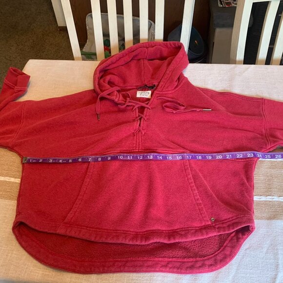 Prana Cozy Up Red Hemp Blend Hoodie -- Size M - Picture 4 of 6
